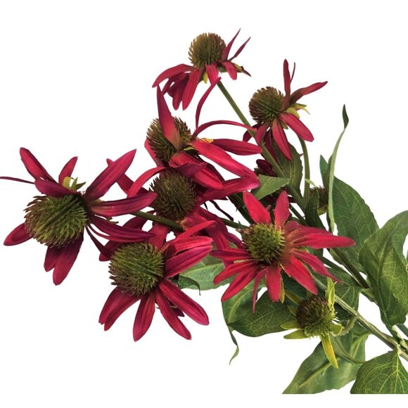 Artificial Coneflower Stems 2-Stem Bunch 26" Long Floral Arrangement - Picture 3 of 7